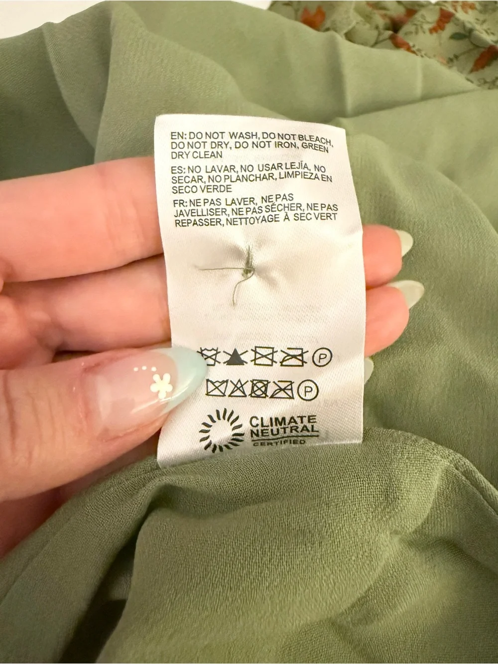 Reformation Evra Floral Ruffle Midi Dress Ponderosa Green Size 6 NWT Romantic - Picture 11 of 12